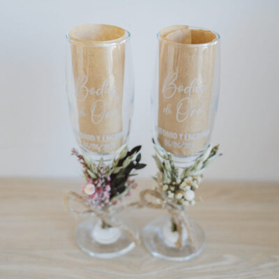copas bodas de oro personalizadas